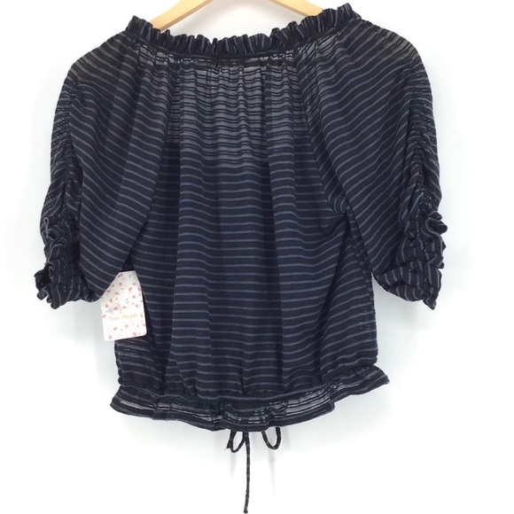 Free People Black Dorothy Blouse NWT - Picture 3 of 4